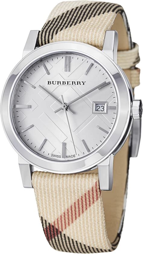 burberry the britain leather strap watch|Burberry watch men's leather strap.